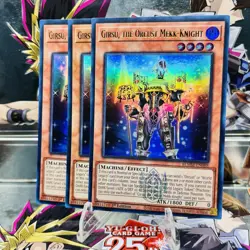 3x Yugioh Playset Girsu, the Orcust Mekk-Knight BLMM-EN088 Ultra Rare Near Mint - Image 1
