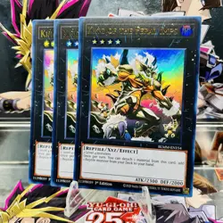 3x Yugioh Playset King of the Feral Imps BLMM-EN154 Ultra Rare 1st Ed Near Mint - Image 1