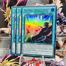 3x Yugioh Playset Magia Magic - Thunder of Judgment BLMM-EN047 Ultra Rare NM - Image 1