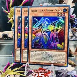 3x Yugioh Playset Joruri-P.U.N.K. Madame Spider BLMM-EN072 Ultra Rare NM - Image 1