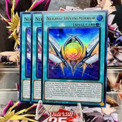 3x Yugioh Playset Nekroz Divinemirror BLMM-EN027 Ultra Rare 1st Ed Near Mint - Image 1