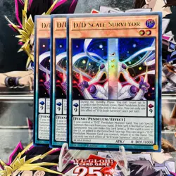 3x Yugioh Playset D/D Scale Surveyor BLMM-EN042 Ultra Rare 1st Ed Near Mint - Image 1