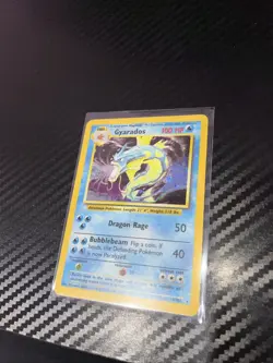 Pokemon TCG Gyarados Holo Rare Card Base Set 1999 Wizards Print - Image 1