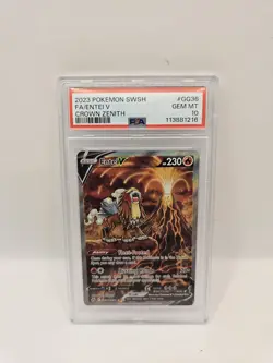 Pokemon Card Entei V GG36/GG70 Zenith Regale PSA 10 GEM-Mint Full Art ENG - Image 1