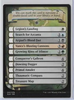 MTG Checklist 1 Ixalan (XLN) Checklist Magic Card #CH1/279 Unplayed - Image 1