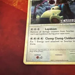 Snorlax 33/95 Stamped Holo Rare Call of Legends Pokemon TCG Card - Image 2