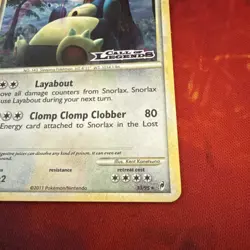 Snorlax 33/95 Stamped Holo Rare Call of Legends Pokemon TCG Card - Image 3
