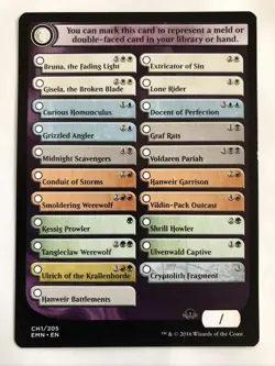 MTG Eldritch Moon Checklist Card CH1/205 LP - Image 1