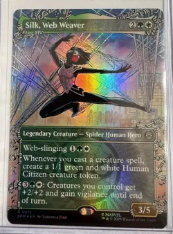 Silk, Web Weaver #215 SHOWCASE NM/M MTG Spiderman Magic Card - Image 1