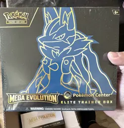 Pokemon Center Mega Evolution Lucario ETB Elite Trainer Box BRAND NEW Sealed - Image 1
