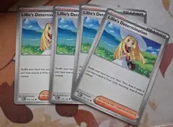 Lillie’s Determination 4X Playset Pokemon TCG Mega Evolution ME01 119/132 - Image 1