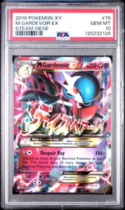 2016 Pokemon M Gardevoir Ex #79 Xy Steam Siege Steam Siege PSA 10 GEM MT - Image 1
