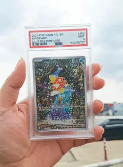 2023 POKEMON PAL EN-PALDEA EVOLVED ILLUSTRATION RARE #203 MAGIKARP PSA 9 - Image 1