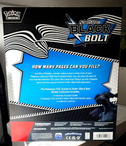 Pokemon TCG Scarlet & Violet Black Bolt Binder Collection Sealed New Box - Image 2
