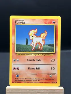 Ponyta - 60/102 - Common - English Pokemon Base Set - 1999 - NM - Image 4