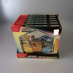 *** Pokemon Prismatic Evolutions Poster Collection Sealed Display Set-6 Boxes*** - Image 1
