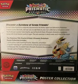 *** Pokemon Prismatic Evolutions Poster Collection Sealed Display Set-6 Boxes*** - Image 4