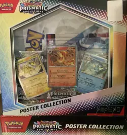*** Pokemon Prismatic Evolutions Poster Collection Sealed Display Set-6 Boxes*** - Image 5