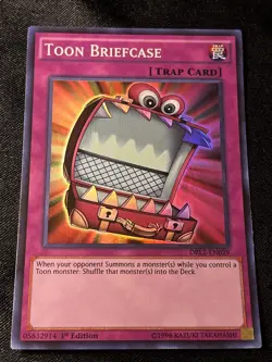 Yugioh Toon Briefcase DRL2-EN029 Super Rare 1st Ed NM - Image 1