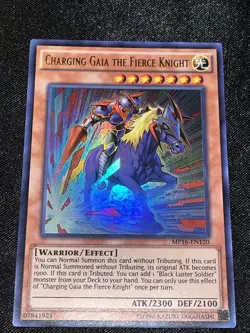 YUGIOH Charging Gaia The Fierce Knight - Ultra 1st ED - MP16-EN120 - NM/M - Image 1