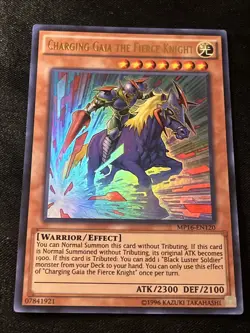 YUGIOH Charging Gaia The Fierce Knight - Ultra 1st ED - MP16-EN120 - NM/M - Image 2