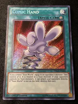 *** COMIC HAND *** 1ST EDITION SECRET RARE DRL2-EN026 YUGIOH - Image 1