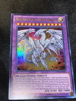 Yugioh Neo Blue-Eyes Ultimate Dragon MVP1-EN001 Ultra Rare 1st Ed VLP - Image 1