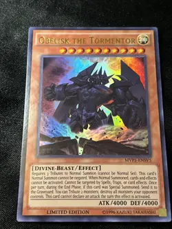 Yugioh Obelisk the Tormentor MVP1-ENSV5 Ultra Rare Limited Edition NM - Image 1