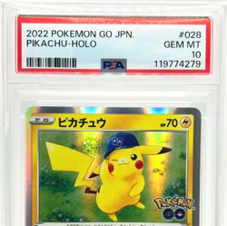 PSA10 Pokemon Card Game Japanese Pikachu Holo Pokemon Go 2022 Rare Foil 028/071 - Image 4