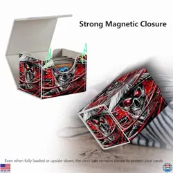 MTG Demon Deck Box - Magnetic Magic The Gathering Card Case - Grim Reaper Design - Image 4