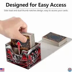 MTG Demon Deck Box - Magnetic Magic The Gathering Card Case - Grim Reaper Design - Image 5