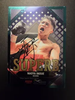 Boxing Naoya Inoue Signed Trading Card Limited Edition Green Foil Rare - Image 1