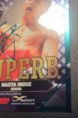 Boxing Naoya Inoue Signed Trading Card Limited Edition Green Foil Rare - Image 4
