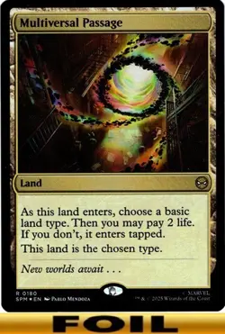 1x - Multiversal Passage - FOIL #180 - Marvel's Spider-Man - NM MTG - Image 1