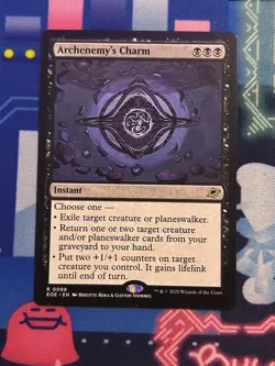 ARCHENEMY'S CHARM MTG NM-M Edge of Eternities Rare Regular 0088 - Image 1