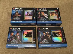 Brand New SEALED MTG Doctor Who Commander Deck Bundle Of Four Pre-cons - Image 1