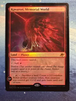 2025 MTG Edge Of Eternities Kavaron, Memorial World Foil #255 - Image 1