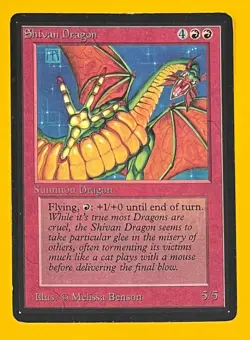 MTG SHIVAN DRAGON Beta (OldManMTG 012-228) - Image 1