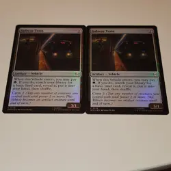 TWO IN LOT - Magic the Gathering Spider-Man MTG FOIL Subway Train Card #0178 - Image 3