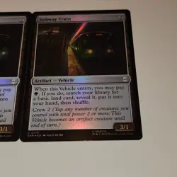 TWO IN LOT - Magic the Gathering Spider-Man MTG FOIL Subway Train Card #0178 - Image 5