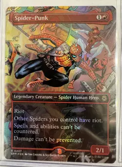MTG, Spider-Punk (#207), Marvel's Spider-Man, Foil, NM Borderless Rare - Image 1