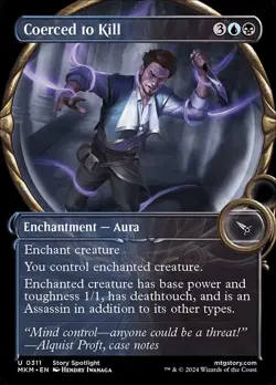 Coerced to Kill (Showcase) Murders at Karlov Manor NM MTG Non Foil - Image 1