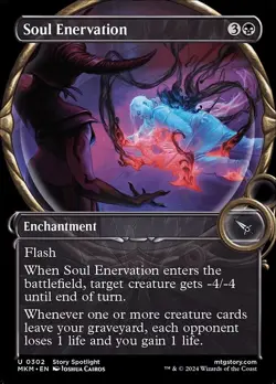 Soul Enervation (Showcase) Murders at Karlov Manor NM MTG Non Foil - Image 1