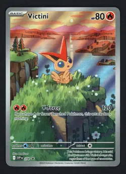 Victini SVP 208 Illustration Rare Black Star Promo Black & White Pokemon TCG - Image 1