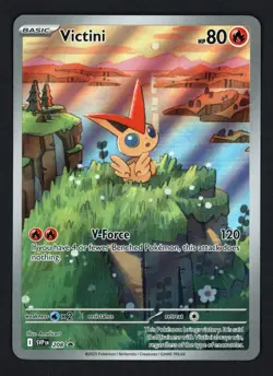 Victini SVP 208 Illustration Rare Black Star Promo Black & White Pokemon TCG - Image 1