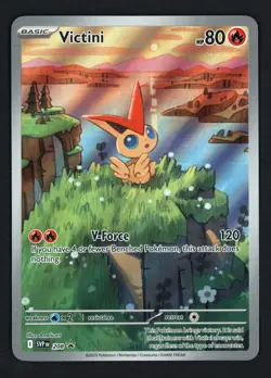 Victini SVP 208 Illustration Rare Black Star Promo Black & White Pokemon TCG - Image 1