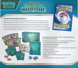 Pokemon TCG Twilight Masquerade Elite Trainer Box ETB - NEW/Factory Sealed - Image 3