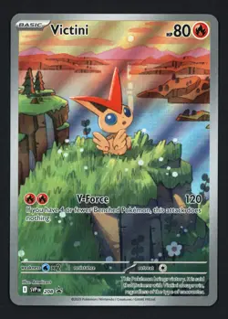 Victini SVP 208 Illustration Rare Black Star Promo Black & White Pokemon TCG - Image 1