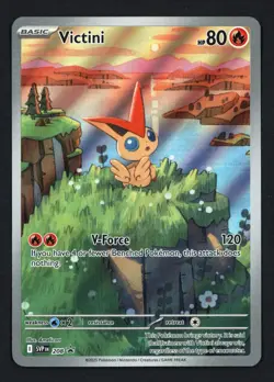 Victini SVP 208 Illustration Rare Black Star Promo Black & White Pokemon TCG - Image 1