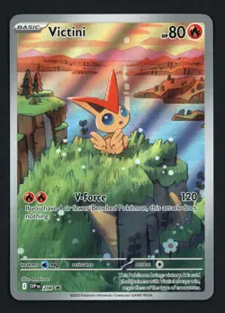 Victini SVP 208 Illustration Rare Black Star Promo Black & White Pokemon TCG - Image 1